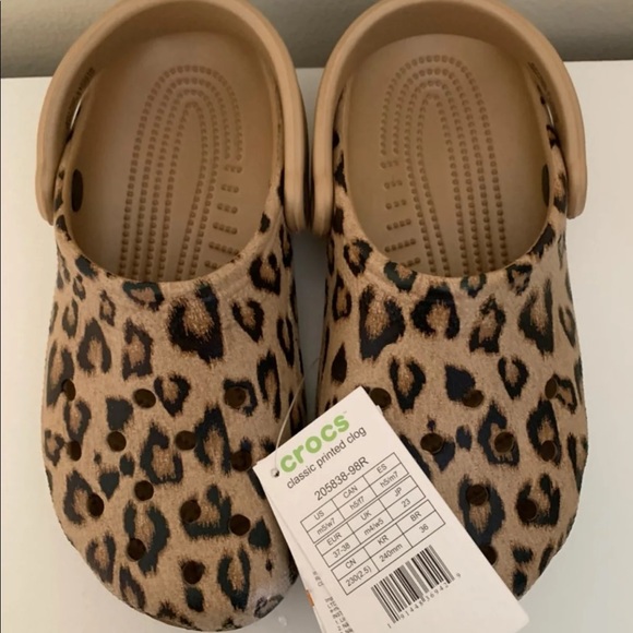 cheetah crocs